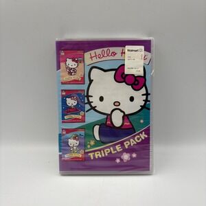 Hello Kitty Triple Pack DVD Movies Saves Day Goes to Movies Plays Pretend Kids